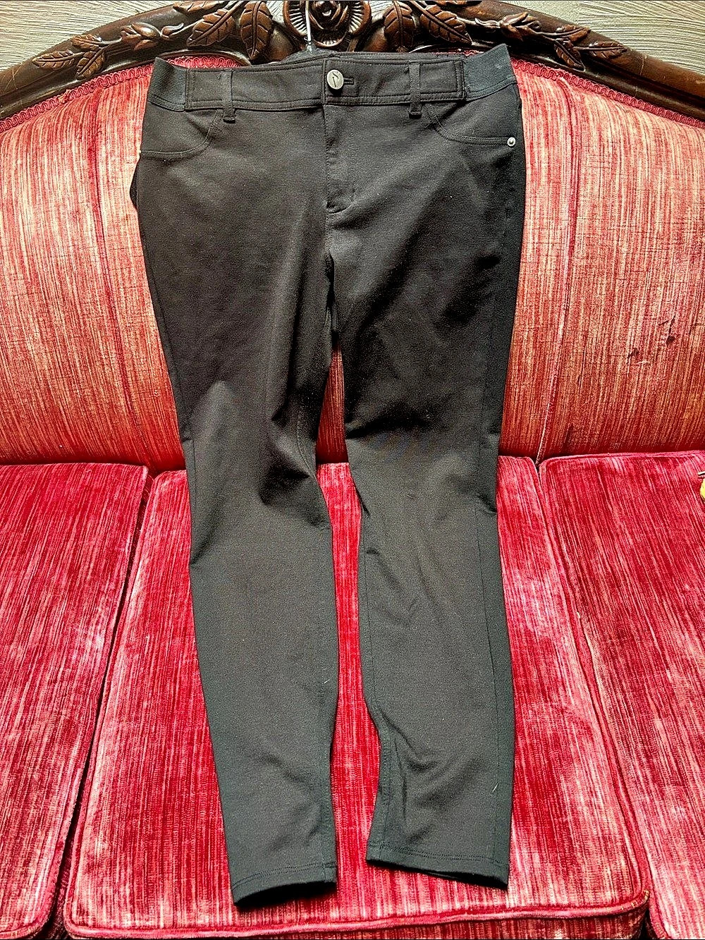 Simply Vera Wang Skinny Stretch Pull-On Pants Black Medium